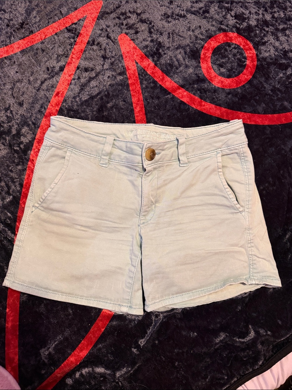 American Eagle Outfitters Light Wash Denim Shorts